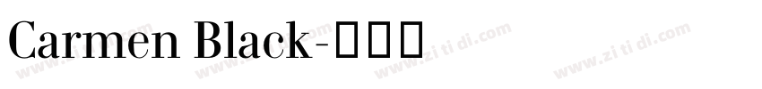 Carmen Black字体转换